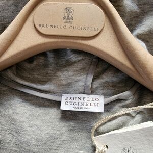 Brunello Cucinelli Cotton Silk Zip up Cardigan